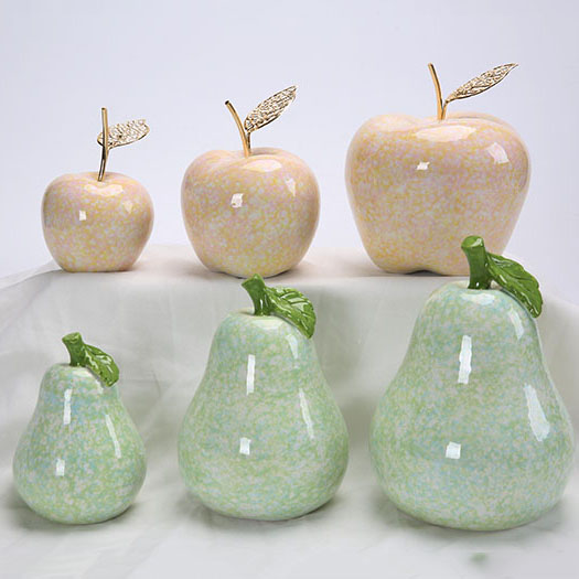 Newest Ceramic Decoration Apple And Pear